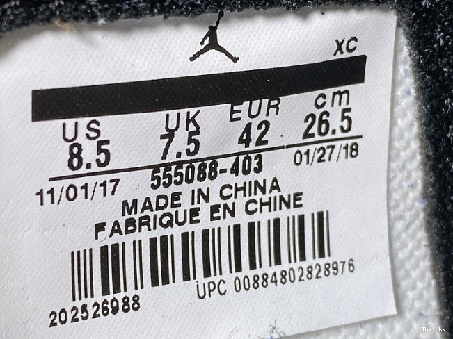 Rep TBK 1 Jordan Air Game Royal OG 555088-403 0629